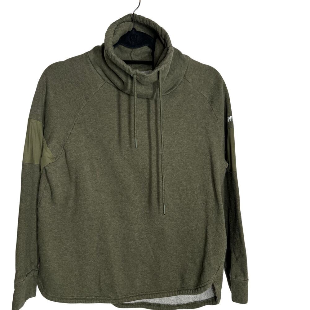 Gymshark Women's Green Mesh Sleeve Sweatshirt Size‎ Small - Picture 2 of 7